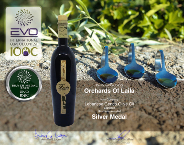 Orchards of Laila's Green Label gets awarded in Italy's EVO IOOC 2020 !