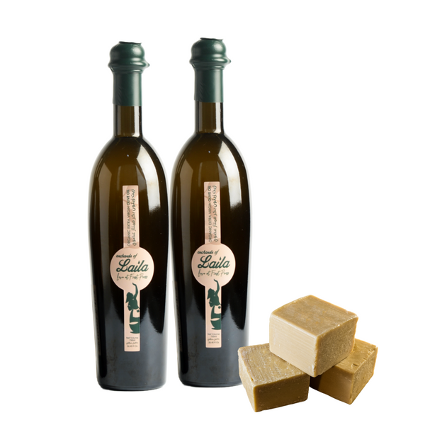 Harvest Special Bundle: Extra Virgin Olive Oil Bottles & FREE 0.5 kg of Traditional Olive Oil Soap